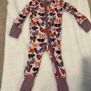 Little Sleepies Butterfly kisses zippy